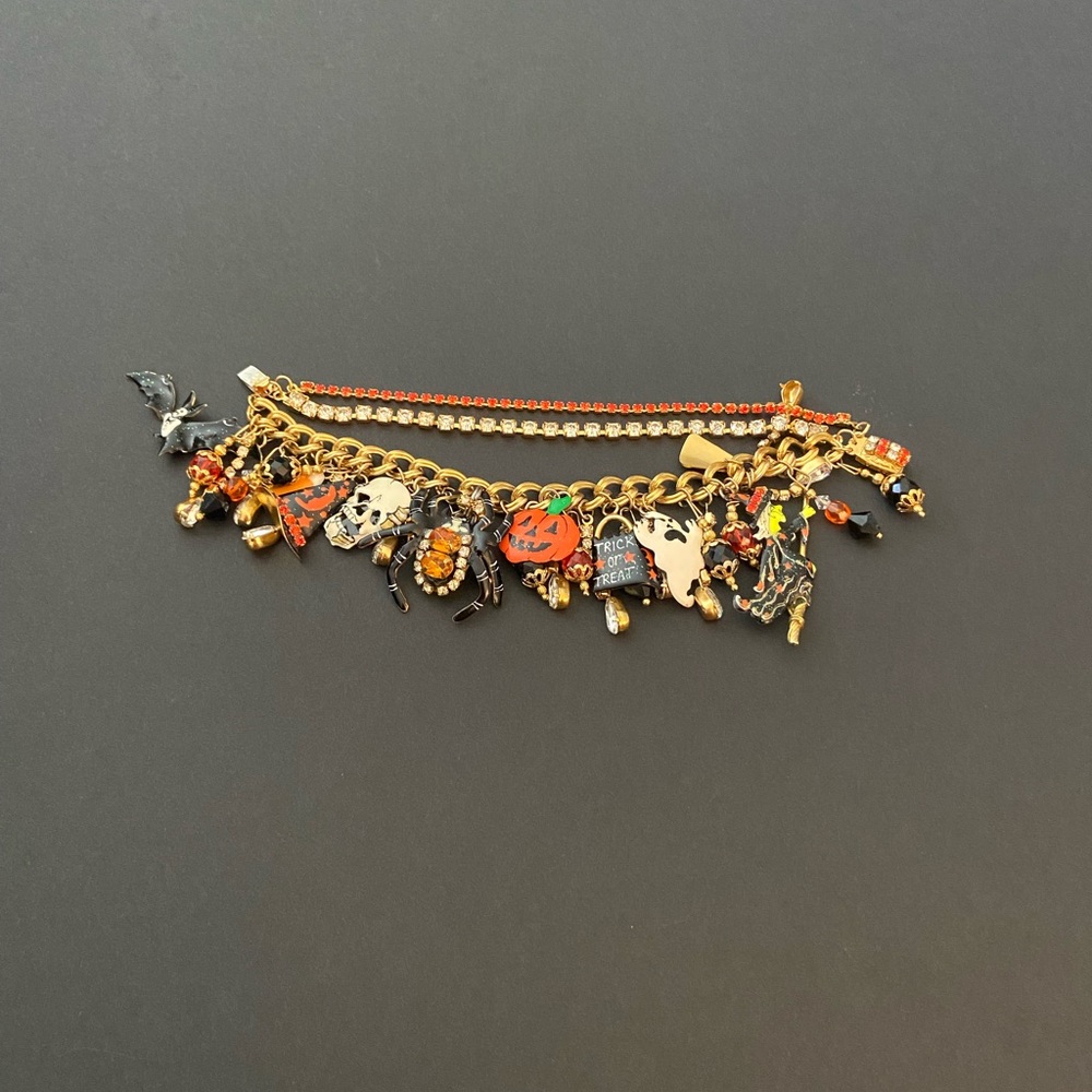 Lunch at the Ritz Halloween Charm Bracelet